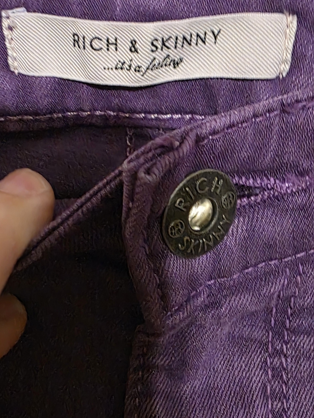 Rich & Skinny Deep Purple Skinny Jeans